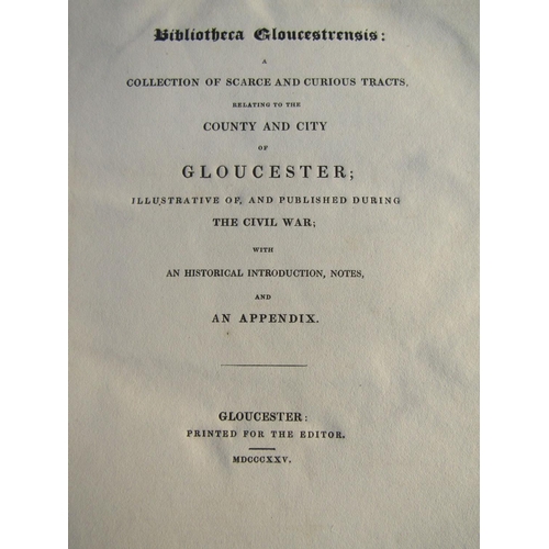 352 - Bibliotheca Gloucestrensis, a collection of scarce and curious tracts - County and City of Glouceste... 