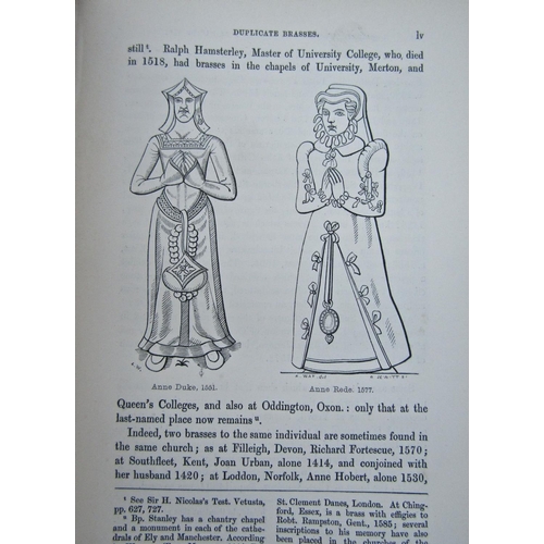 359 - Rev Herbert Haines - A Manual of Monumental Brasses, illustrated, two volumes, 1861