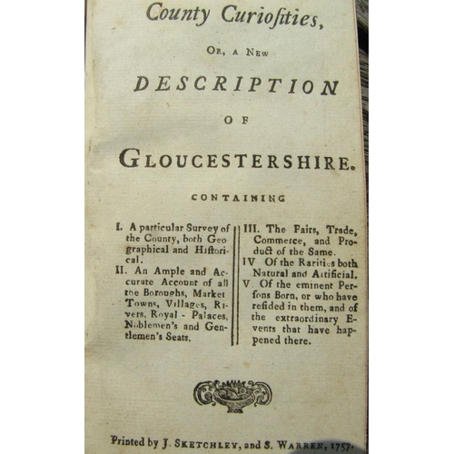 360 - Thomas Rudge - The History of Antiquities of Gloucester, illustrations and map, leather bound, 1811;... 