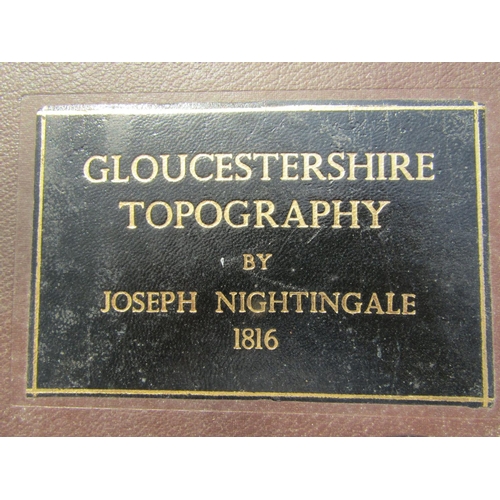 360 - Thomas Rudge - The History of Antiquities of Gloucester, illustrations and map, leather bound, 1811;... 