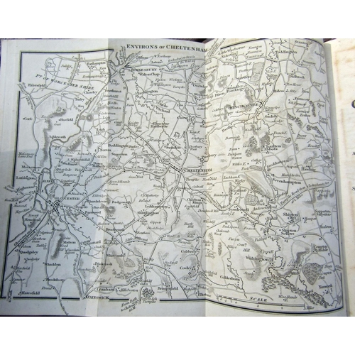 364 - G A William - Williams New Guide to Cheltenham, c.1825 with map and illustrations; Alfred Ellis - Th... 