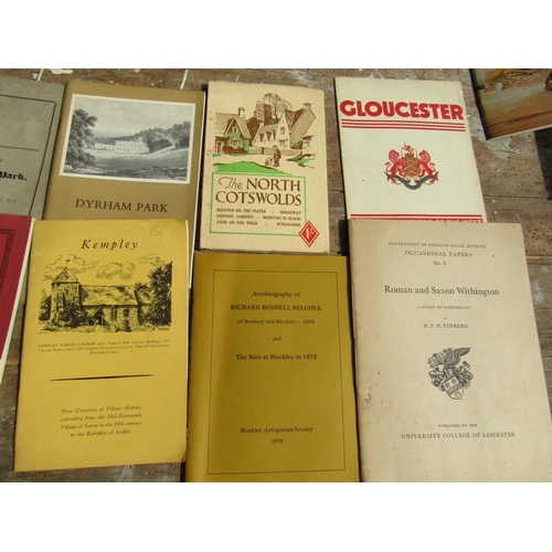 381 - Cotswold and Greater district pamphlets - churches, event, towns and villages, obscure and historica... 