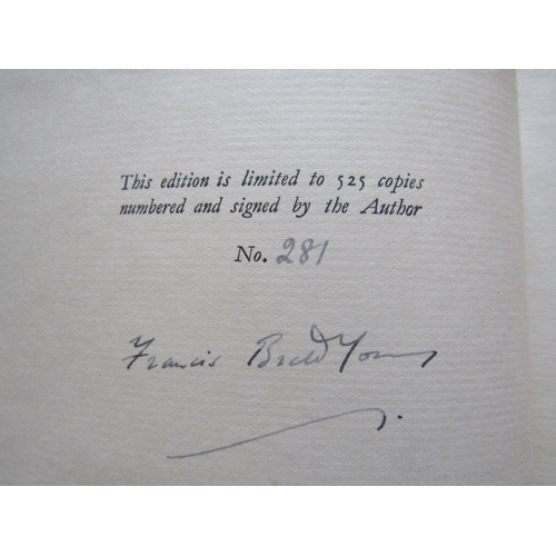 421 - Francis Brett Young - Black Roses, limited 281/525, signed by the author, vellum bound, 1929, uncut