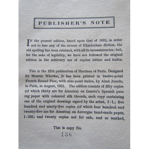 423 - Fables of Aesop, according to Sir Roger L'Estrange, illustrated by Alexander Calder. Limited edition... 