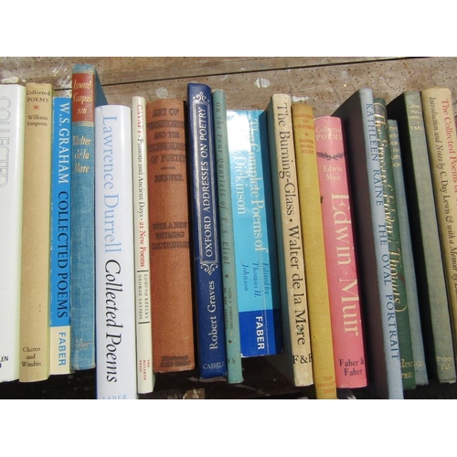 431 - Poetry and Prose, Chaucer, Waller de la Mare, Durrell, C Day Lewis, Yates, Thomas, Muir etc 60 volum... 