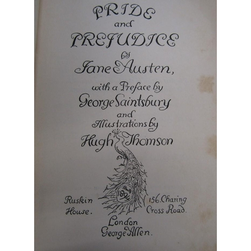 450 - Jane Austen - Pride and Prejudice - The Peacock edition, illustrated by Hugh Thomson, 1895