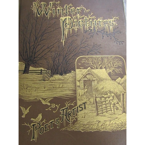 452 - Winter Pictures by Poet and Artist - engravings by Edward Whymper c.1880