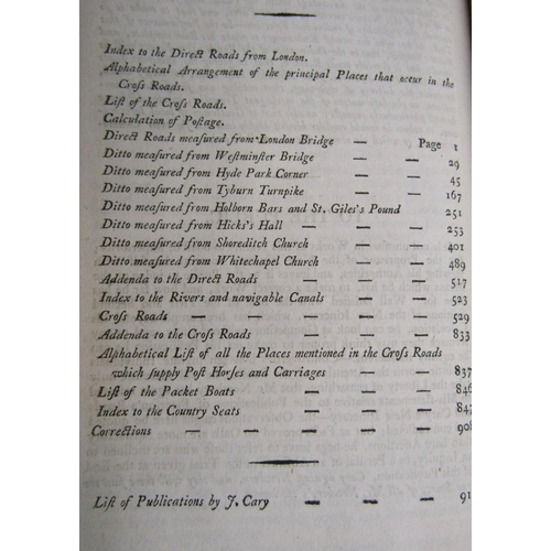 454 - John Cary - Carys New Itinerary of the Roads Measured from London c.1801