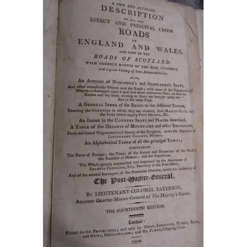 455 - Paterson - Lt Col - A New and accurate description of Roads in England and Wales - 14th edition, wit... 