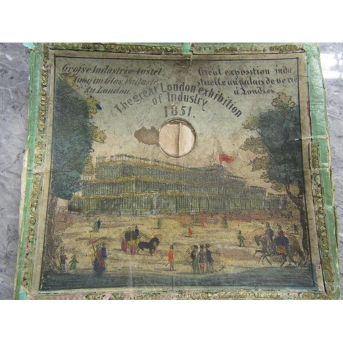 457 - The Great Exhibition of Industry 1851, concertina paper peepshow, with circular viewing aperture wit... 