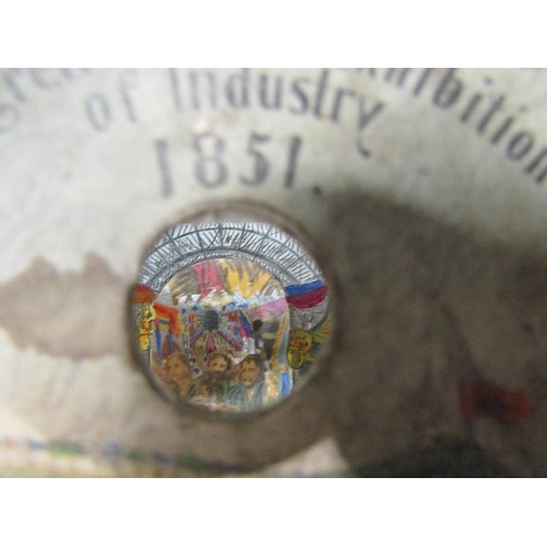 457 - The Great Exhibition of Industry 1851, concertina paper peepshow, with circular viewing aperture wit... 