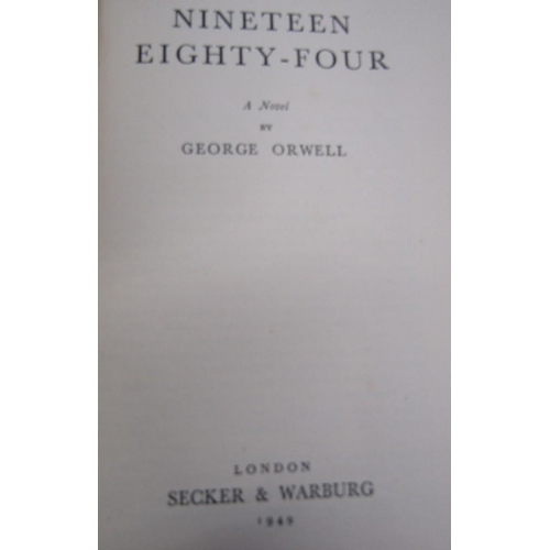 459 - Nineteen Eighty Four - published by Secker and Warburg, 1st edition, 1949