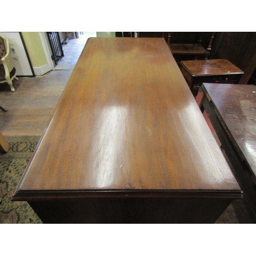 2171 - A Georgian mahogany bedroom chest of two short over four long graduated drawers with brass swan neck... 