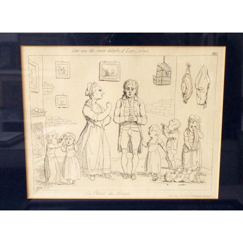 2272 - James Gillray (British 1756-1815) - The Introduction, monochrome caricature etching published by H H... 