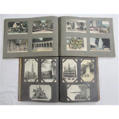 2353 - Four albums containing a large quantity of mixed topographical postcards both colour and black and w... 