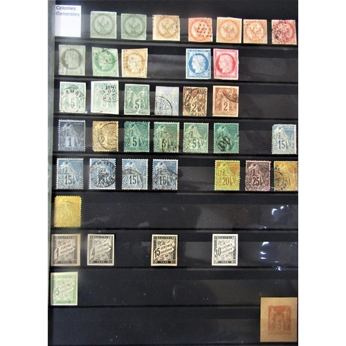 2333 - Two stockbooks of Mint and Used stamps from the French Colonies, from General Colonies to Wallis & F... 