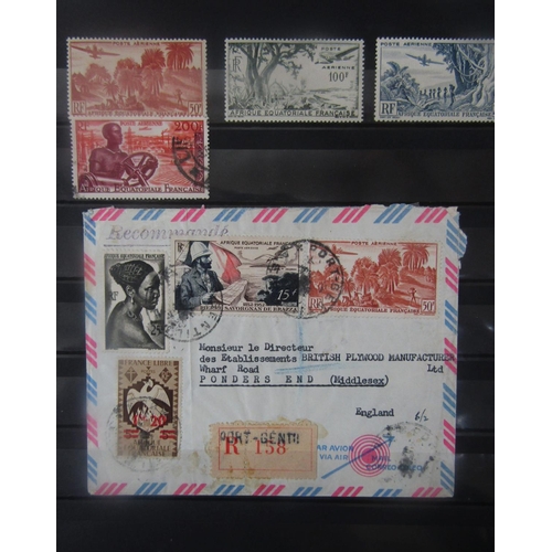 2333 - Two stockbooks of Mint and Used stamps from the French Colonies, from General Colonies to Wallis & F... 