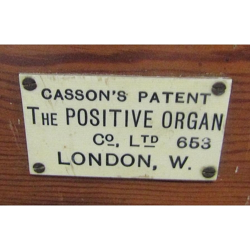 1768 - Two sections of reclaimed pitch pine panelling with chamfered detail, one bearing a rectangular ivor... 