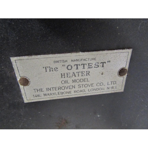 1786 - An Art Deco floorstanding oil heater by Inter Oven Stove Company London