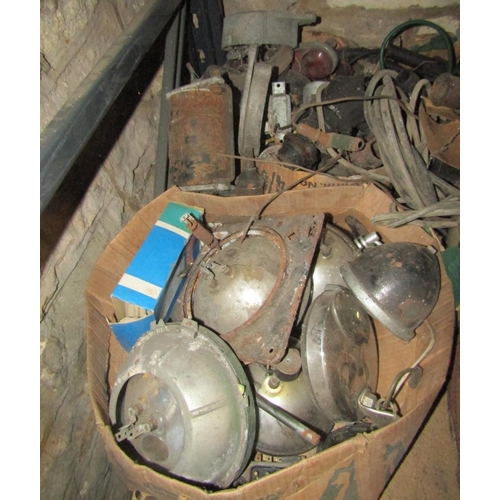 1799 - A large quantity of unsorted motor memorabilia parts (sold as seen)