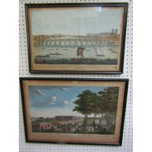 2208 - John Speed (British 1552-1629) - Hand coloured engraved map of Kent sold by George Humble, 42 x 54.5... 