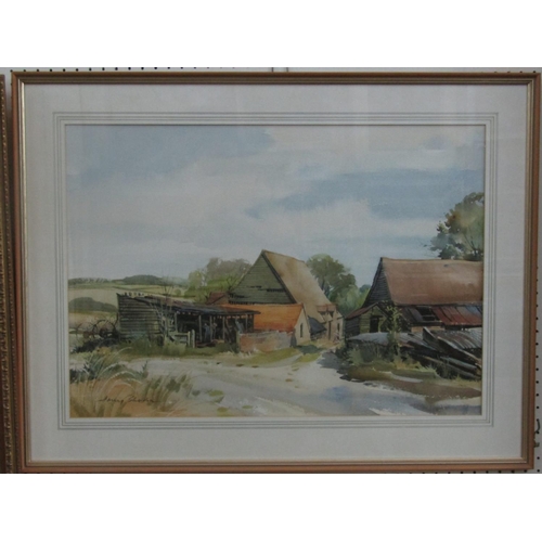 2224 - Harry Sheldon (British 1923-2002) - The Old Corn Store, Padstow, North Cornwall, watercolour and bod... 