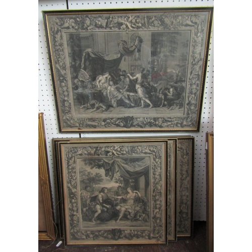 2239 - Bernard Picart (French 1673-1733) - Set of five scenes of classical mythology from the story of Mele... 