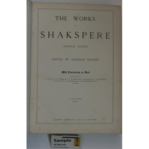 492 - The Works of Shakespeare (Imperial Edition) published Virtue & Co, London in two volumes (2)