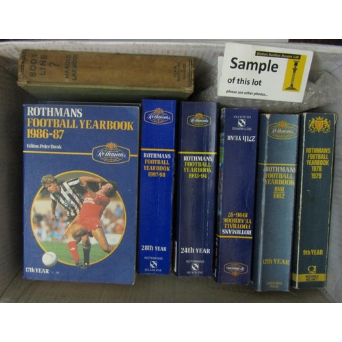 505 - A quantity of Rothmans Football Year Book's, various dates, six Wisden Cricketer's Almanacks 1989-19... 