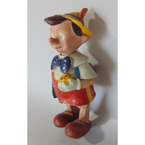 1246 - C1950 Wind up Pinocchio clockwork toy, height 19cm