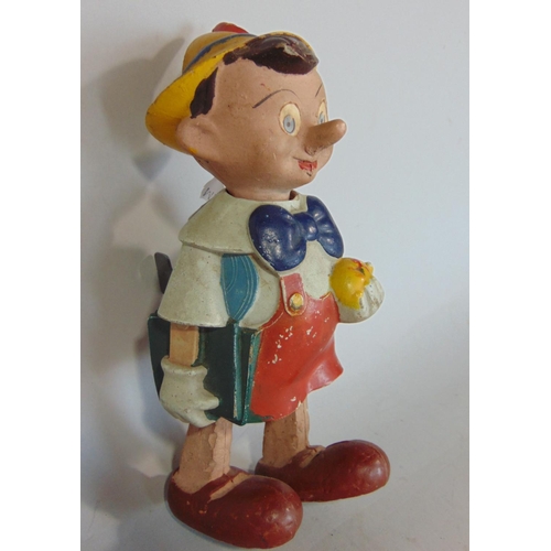 1246 - C1950 Wind up Pinocchio clockwork toy, height 19cm