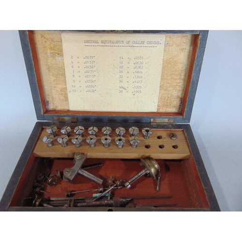 1411 - A box of interesting items to include watchmakers tools in various wooden boxes, other tools, collec... 