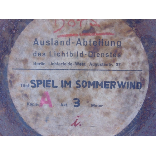 1443 - 1937 film reel for a German film 'Spiel Im Sommerwind'