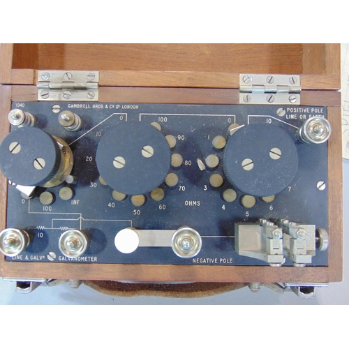 1448 - G F Palmer of London Induction Coil, with a further cased Galvanometer (2)