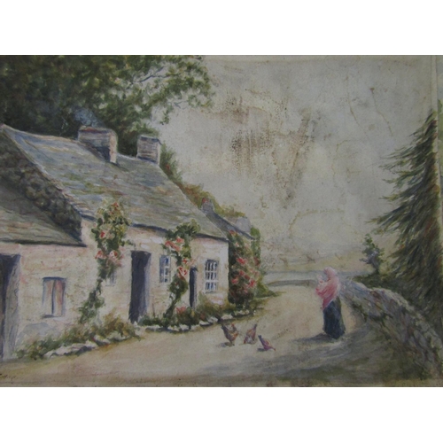 2298 - A collection of 19th century and later watercolours, engravings and drawings, etc, of landscape subj... 