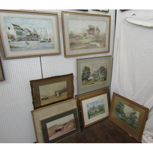 2242 - HR Webb (20th century British) - Study of the Prospect of Whitby Tavern at Shadwell, watercolour on ... 