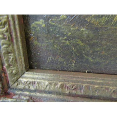 2259 - Henry Harris (British 1852-1926) - Children paddling and fishing at Snuff Mills, Bristol, oil on can... 