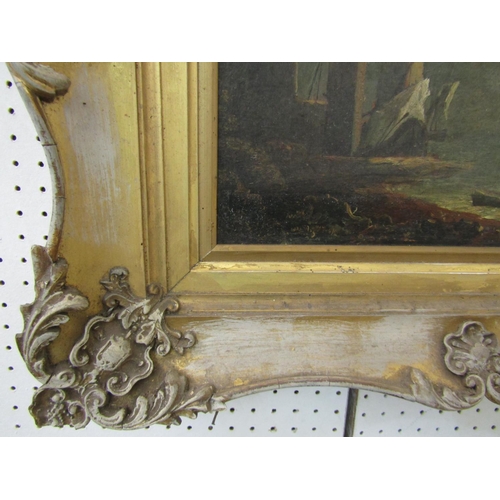 2268 - 19th century school in the manner of Claude Lorrain (French 1600-1682) - Classical style harbour sce... 