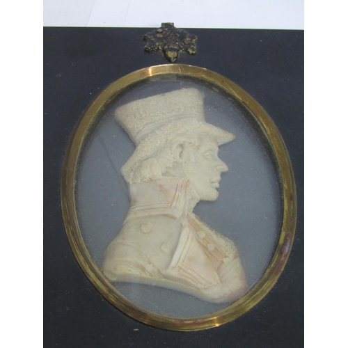 1109 - LESLIE RAY (Early 20th century British) , a pair of bust length miniature portraits of a lady and ge... 