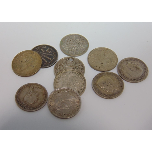 1136 - Mixed collection of coins including pre 1921 silver three pennies