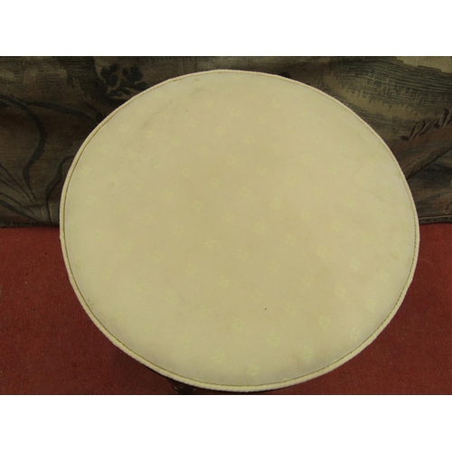 2148 - A good Victorian walnut piano stool possibly by Gillows with circular rising seat, raised on fluted ... 