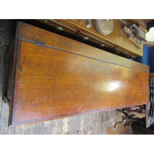 2193 - A Georgian oak north country coffer or mule chest with rising lid, the front arrangement enclosed by... 