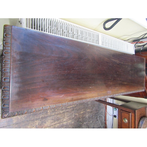 2200A - A 19th century side cupboard enclosed by a pair of glazed panelled doors, enclosing shelves, raised ... 