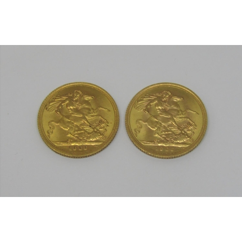 967 - Two sovereigns, each dated 1966