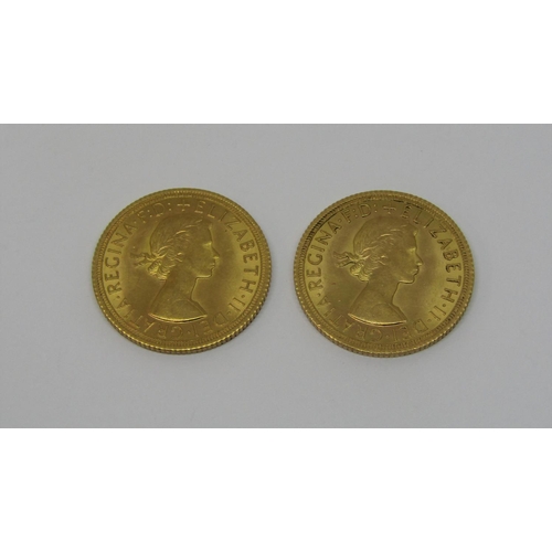 967 - Two sovereigns, each dated 1966