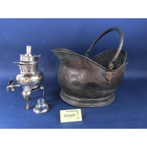 1202 - Good quality antique Sheffield plated items comprising a twin handled campana urn, further twin hand... 