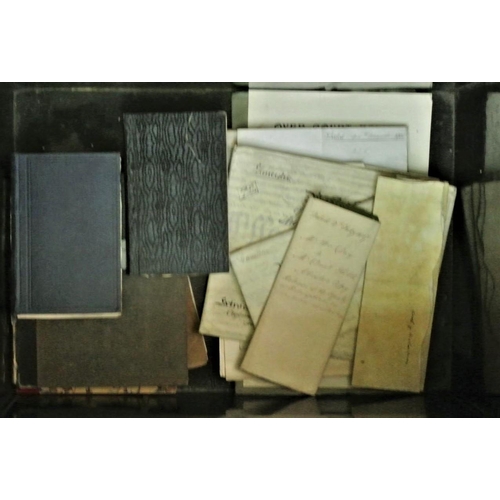 2909 - A metal strong box containing a quantity of various journals and legal documents relating to Thornbu... 