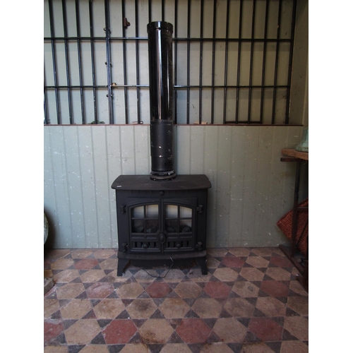 2087 - A Hunter cast iron electric faux wood burning stove