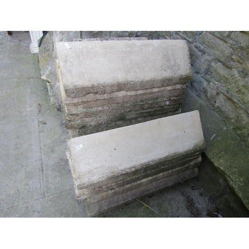 2038 - 25 composition stone ridge tiles, mainly 61 cm long, some AF