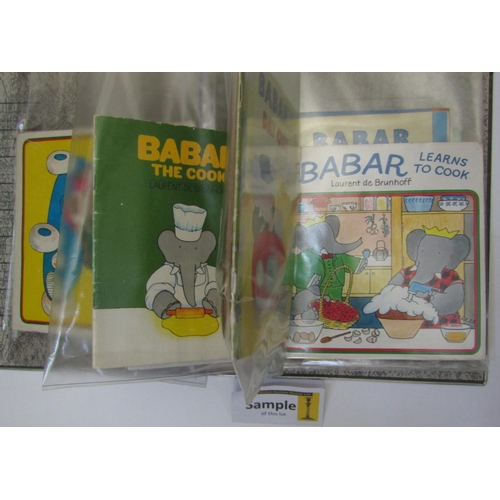 357 - An extensive collection of Babar books (various dates) two Herge Tin Tin books published by Magnet, ... 